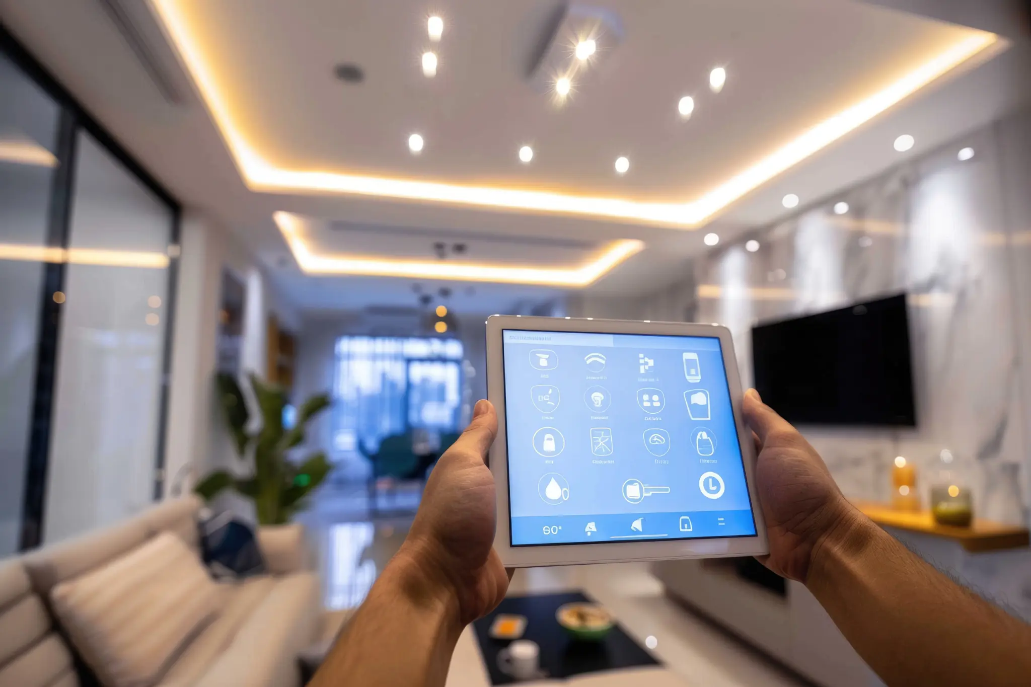 Controle de casa inteligente via tablet